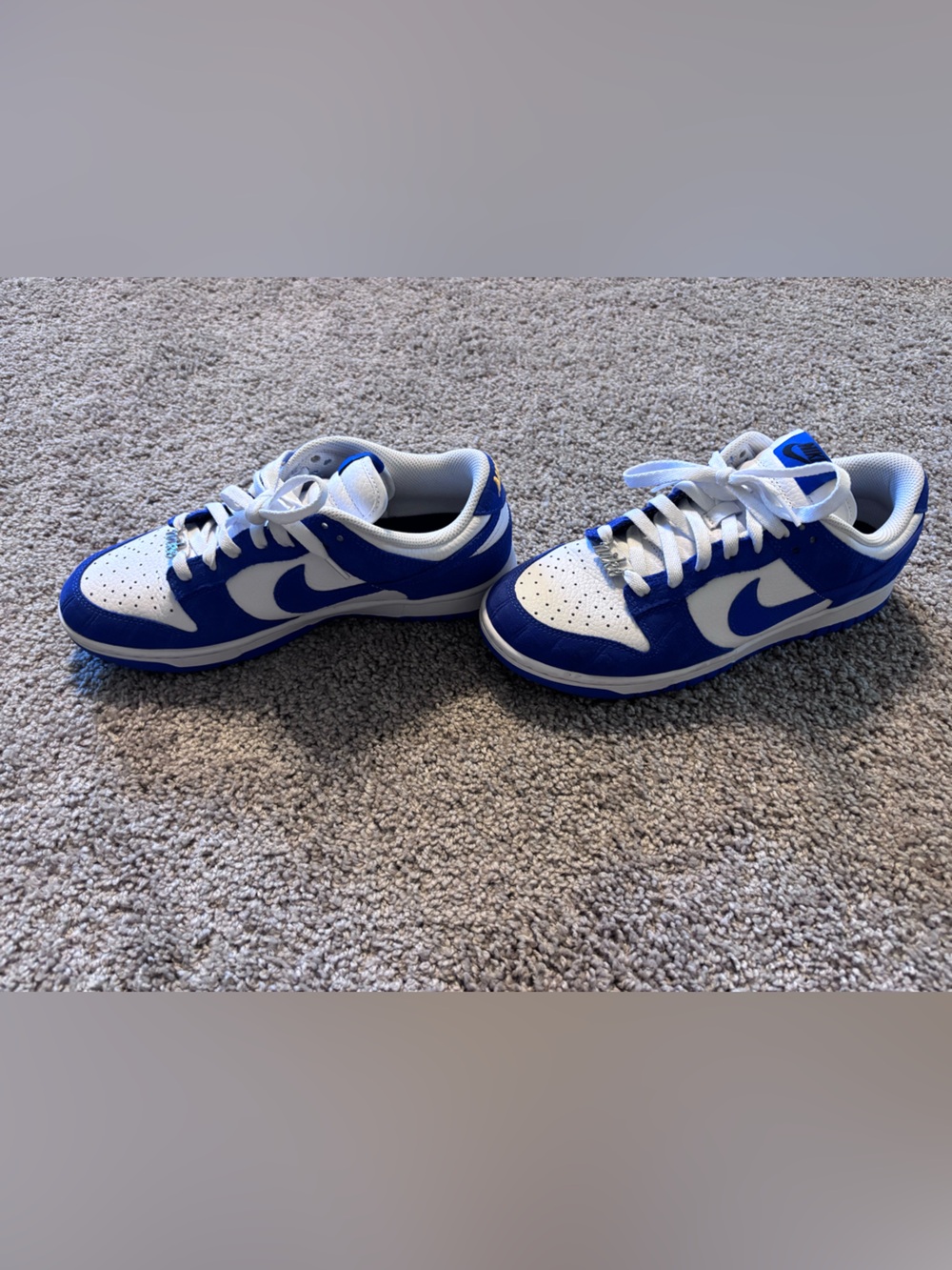 Nike dunks blue/white crocodile suede - Picture 4 of 6